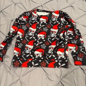 Skull Santa Long Sleeve Shirt